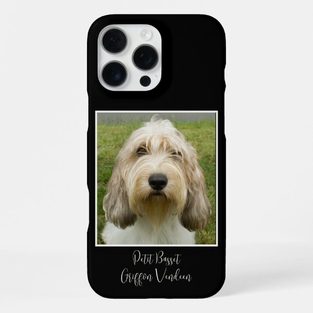 Funda Para iPhone Cute Petit Basset Griffon Vendeen (Reverso )