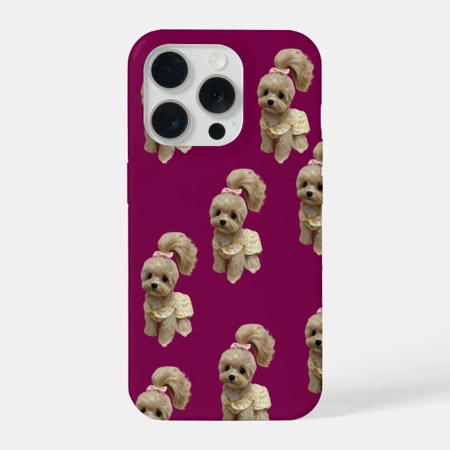 Funda Para iPhone Cute puppy Phone case (Reverso )