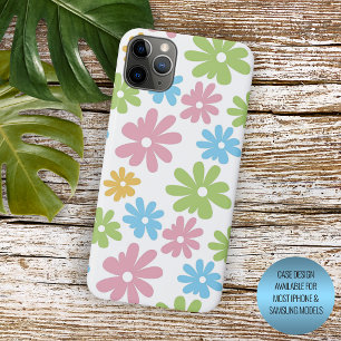 Funda Para iPhone 16 Pro Max Cute Retro Summery Colores Patrón de Arte de Flore