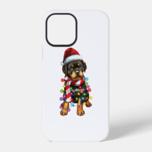 Funda Para iPhone 12 Cute Rottweiler Dog Lover Funny Xmas Holiday Gift