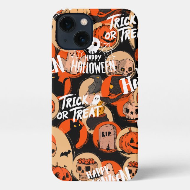 Funda Para iPhone  Cute & Scary Halloween Spooky vibes  (Reverso )