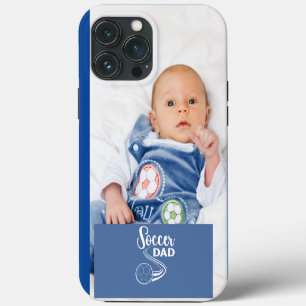 Funda Para iPhone 13 Pro Max Cute Soccer Papá Día del Padre Nuevo Papá Bebé Fot