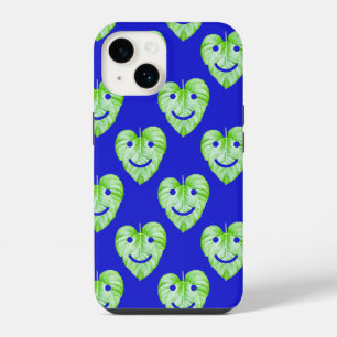 Funda Para iPhone 14 Cute sonriling hojas Funda-Mate iPhone estuche