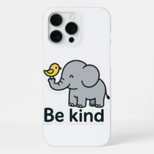 Funda Para iPhone 16 Pro Max Cute sticker de elefante y pájaro 