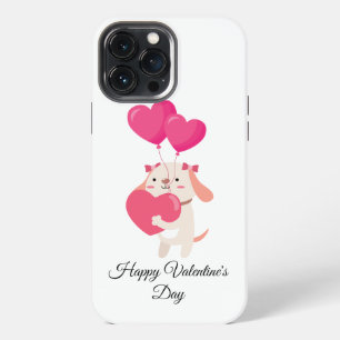Funda Para iPhone 13 Pro Max Cute Teddy El día de San Valentín