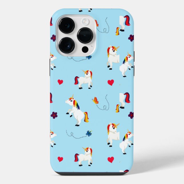 Funda Para iPhone Cute Unicorn Patterned (Reverso )