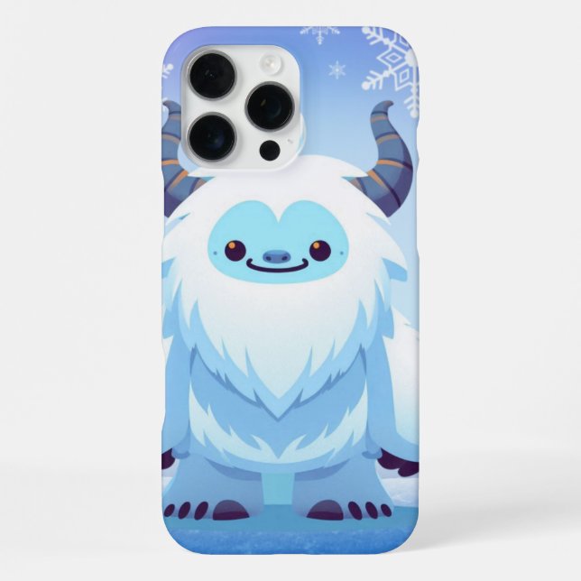 Funda Para iPhone Cute yeti de Navidad/invierno (Reverso )