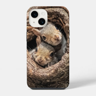 Funda Para iPhone 14 Cutest Baby Animals   Two Young Squirrels