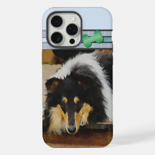 Cuto Tri Color Rough Collie Dog Art