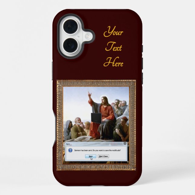Funda Para iPhone Cyber Sermon Funny Personalizado (Reverso )