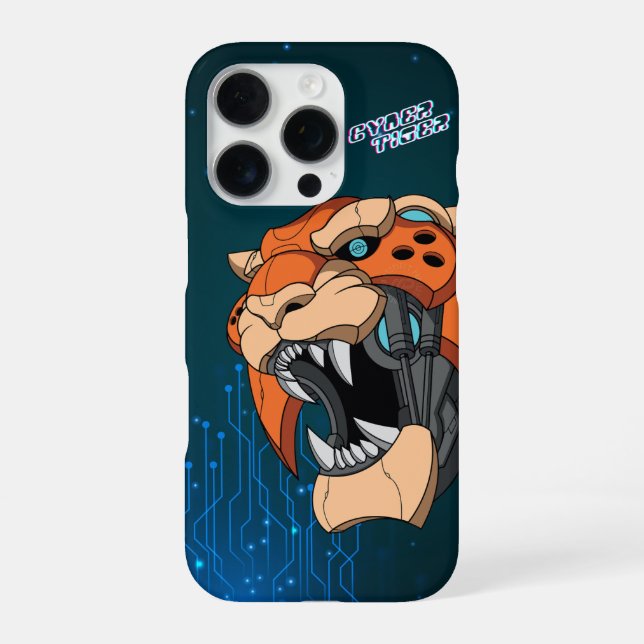 Funda Para iPhone Cyber Tiger | (Reverso)