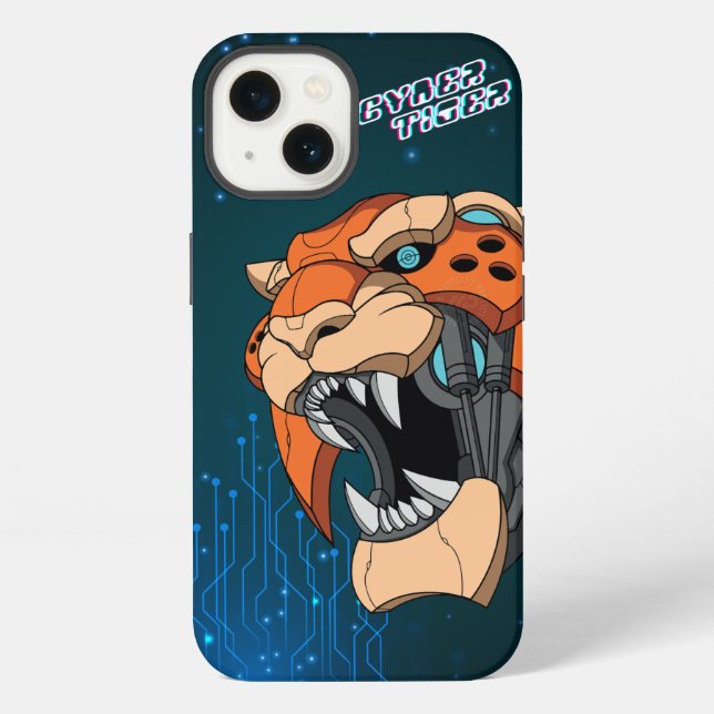 Funda Para iPhone Cyber Tiger | (Reverso )