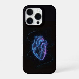 Funda Para iPhone 16 Pro Cyberpunk Anatomical Heart Hologram Phone Case
