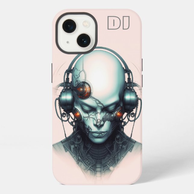 Funda Para iPhone Cyborg Cyberpunk Dj (Reverso )