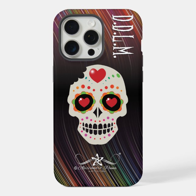 Funda Para iPhone D.D.L.M. Calavera (Reverso )