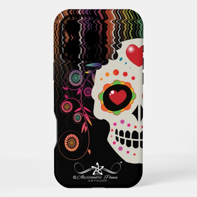 Funda Para iPhone D.D.L.M. Calavera (Reverso )