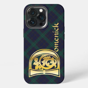 Funda Para iPhone 13 Pro D mayúscula decorativa botánica medieval