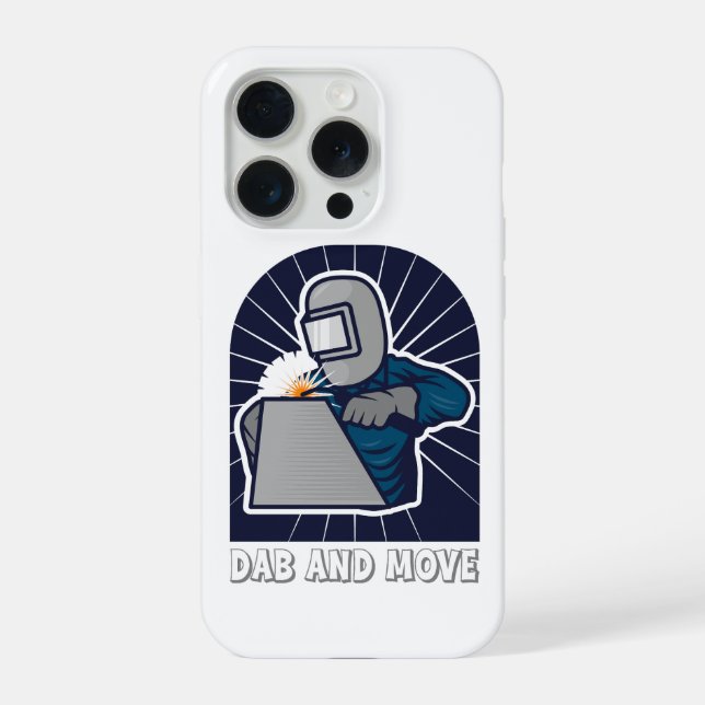Funda Para iPhone Dab and Move Funny TIG Welder Art (Reverso )