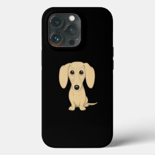 Funda Para iPhone 13 Pro Dachshund de pelo corto crema