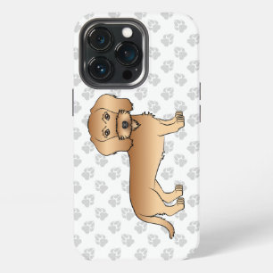 Funda Para iPhone 13 Pro Dachshund de pelo duro de trigo dibujo animado per