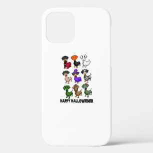 Funda Para iPhone 12 Pro Dachshund Feliz Halloweiner Perro Divertido Hallow
