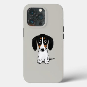 Funda Para iPhone 13 Pro Dachshund Piebald Perro Cachorro Lindo