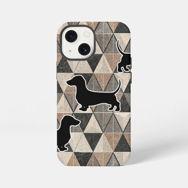 Funda Para iPhone Dachshund Walking (Reverso )