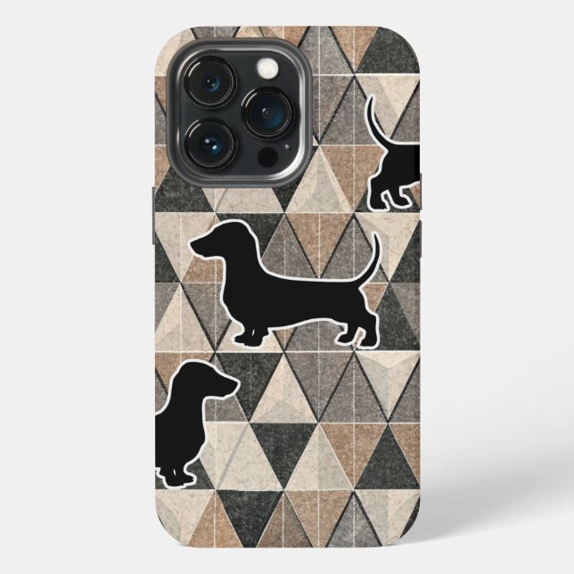 Funda Para iPhone Dachshund Walking (Reverso )