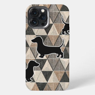 Funda Para iPhone 13 Pro Max Dachshund Walking