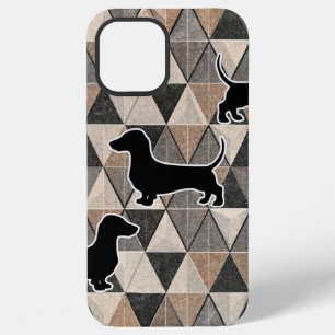 Funda Para iPhone 12 Pro Max Dachshund Walking