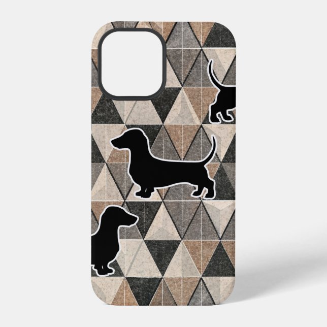 Funda Para iPhone Dachshund Walking (Reverso )