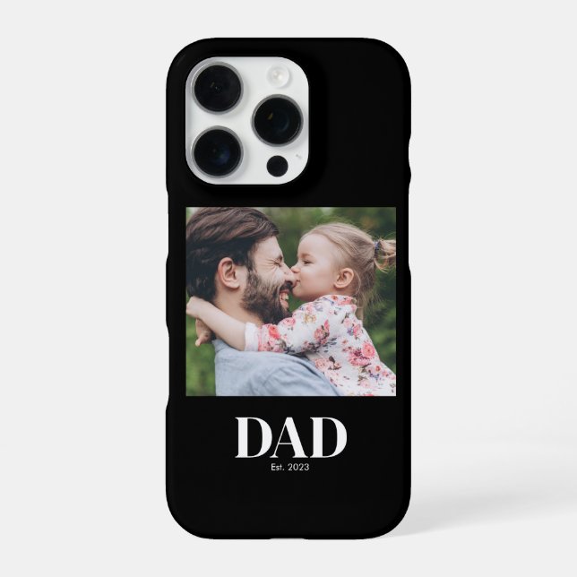 Funda Para iPhone  Dad Established Photo (Reverso)