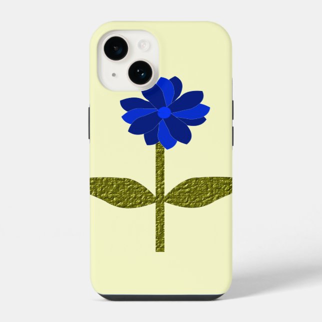 Funda Para iPhone Daisy Océano Azul (Reverso )