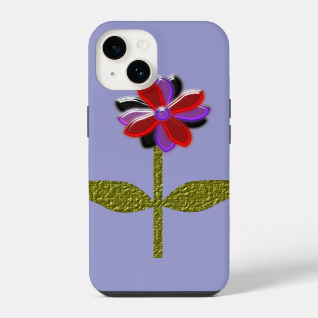 Funda Para iPhone Daisy Plástico Brillante (Reverso )