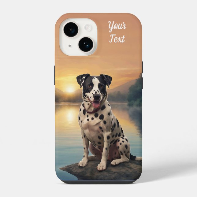 Funda Para iPhone Dálmata junto al lago (Reverso )