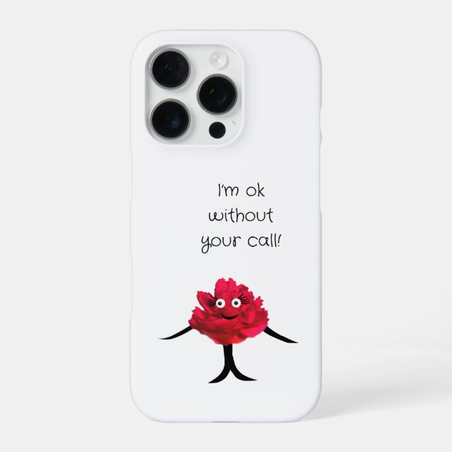 Funda Para iPhone Dama peonía  (Reverso)