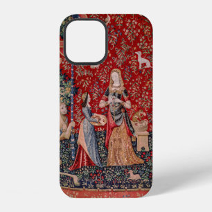 Funda Para iPhone 12 Dama y Unicornio Tapiz Medieval Olfato