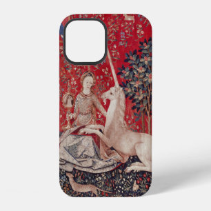 Funda Para iPhone 12 Dama y Unicornio Tapiz Medieval Vista