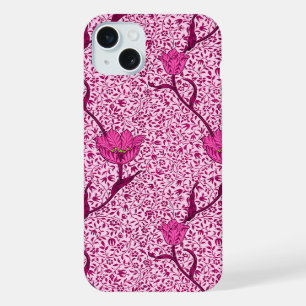 Damascado de Tulipán Art Nouveau, Vino y Rosa Fuch