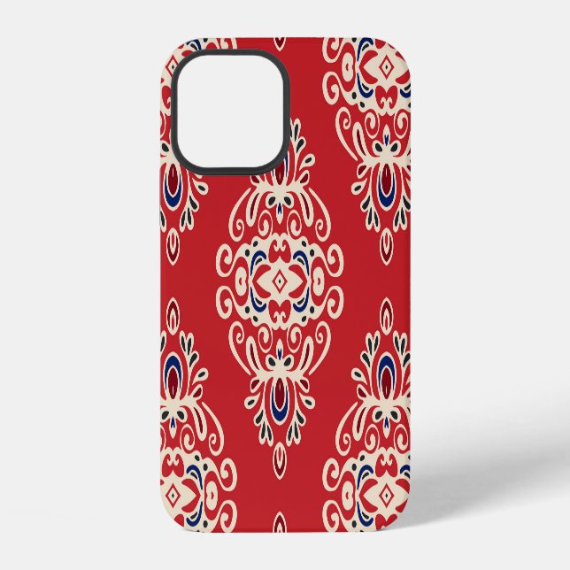Funda Para iPhone Damask Vintage: Flourish Seamless Pattern. (Reverso )