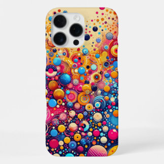 Funda Para iPhone 16 Pro Max Danza de Colores: Arte Abstracto Dinámico y Atract