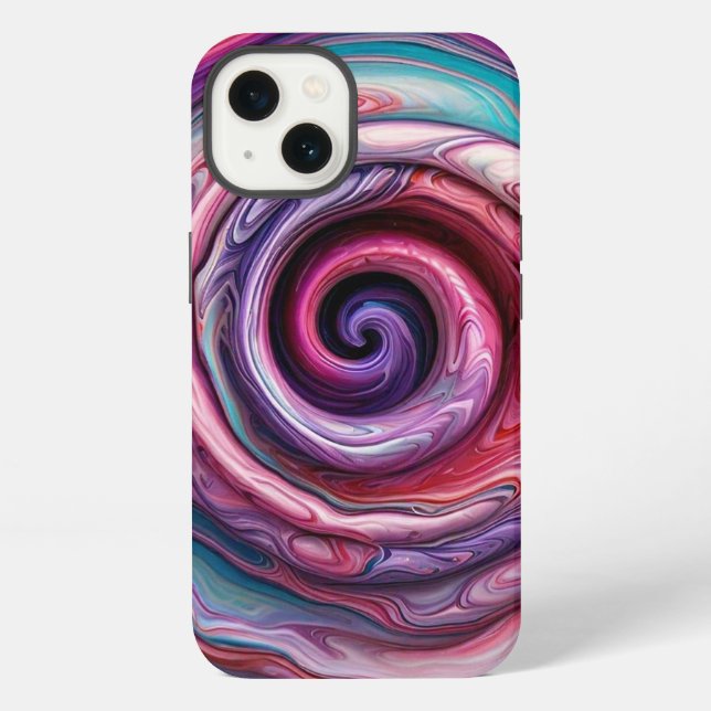 Funda Para iPhone "Danza Espiral Ebulliente" (Reverso )