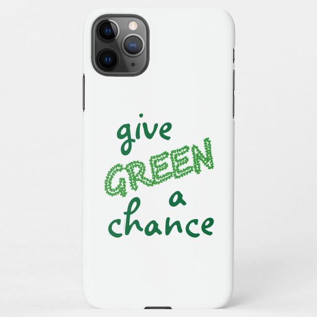Funda Para iPhone dar a GREEN una oportunidad (Reverso)