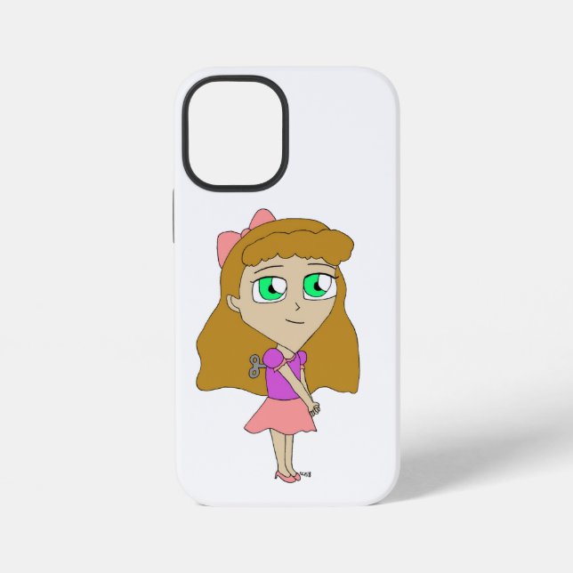 Funda Para iPhone dar cuerda a chibi (Reverso )