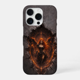 Funda Para iPhone 16 Pro Dark Fire Angel iPhone 16 Pro Case Gothic Fantasy