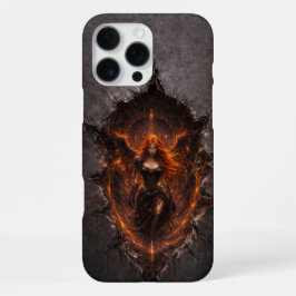 Funda Para iPhone 16 Pro Max Dark Fire Angel iPhone 16 Pro Max Case