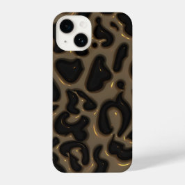 Funda Para iPhone 14 Dark Glossy Marble Aesthetic