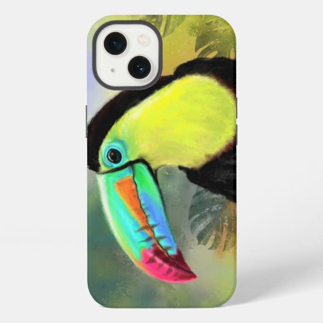 Funda para iPhone de Ave Toco Tucán Tropical (Reverso )