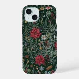 Funda para iPhone de Botánica Invernal Vintage