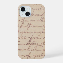 Funda para iphone de carta escrita a mano vintage